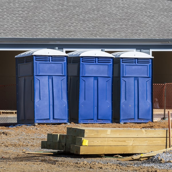 is there a specific order in which to place multiple portable restrooms in Mount Aetna